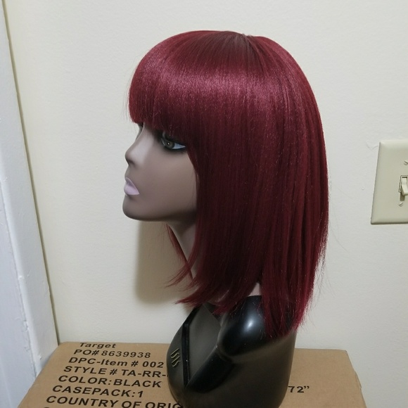 Burgundy China Bang Bob - Picture 2 of 4